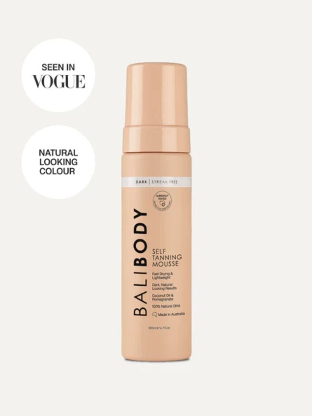 NWT Bali Body Self Tanning Mousse, Dark
